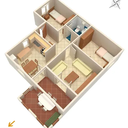 By The Sea Kosljun, Pag - 203 Apartment Košljun